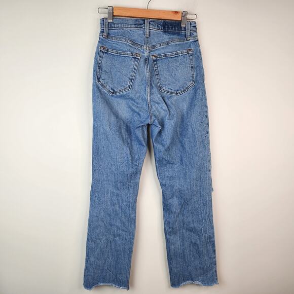 Abercrombie & Fitch Curve Love The Ankle Straight Ultra High Rise Jeans 2/26R - Picture 5 of 7